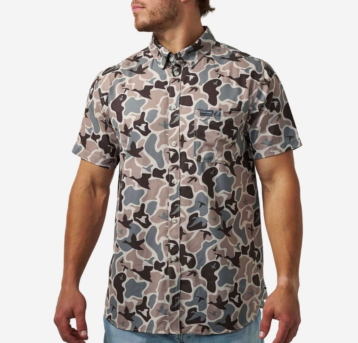 Mallard Mayhem Camo Performance Button Up