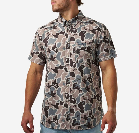 Mallard Mayhem Camo Performance Button Up