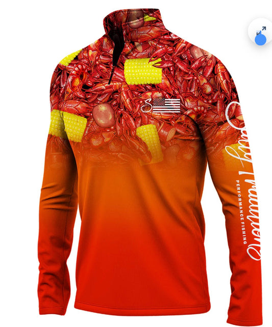 Performance 1/4 Zip - Boiled Crawfish