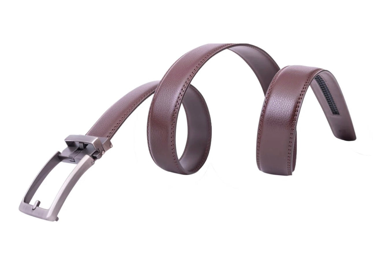 MEN'S AUTOMADTIC GENUINE LEATHER RATCHET BELT