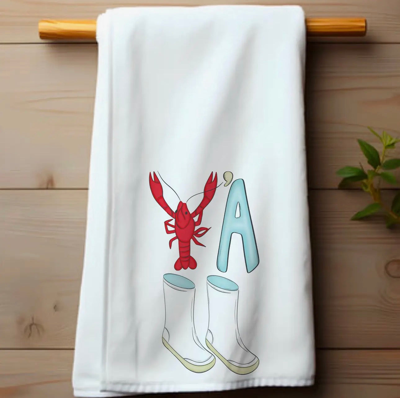 Y’all White Boots Handtowel