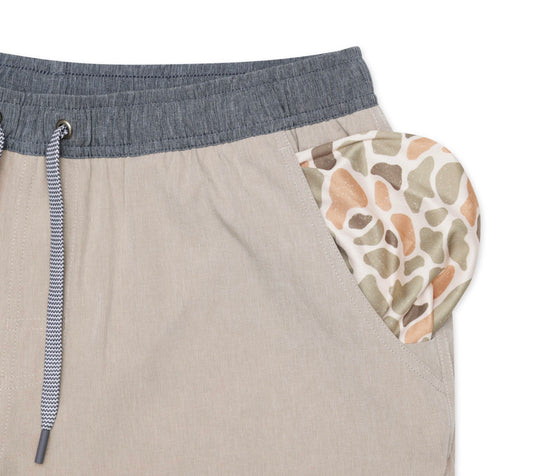 Athletic Short - Heather Khaki - Venado Camo Liner