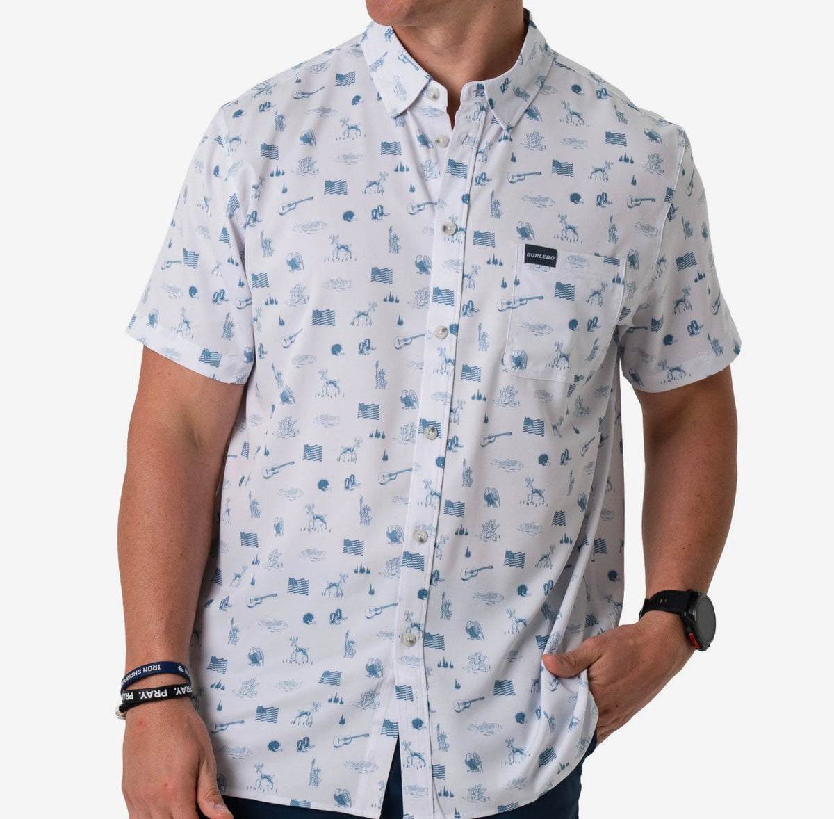 America the Great Performance Button Up