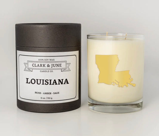 Whiskey Glass Louisiana Candle
