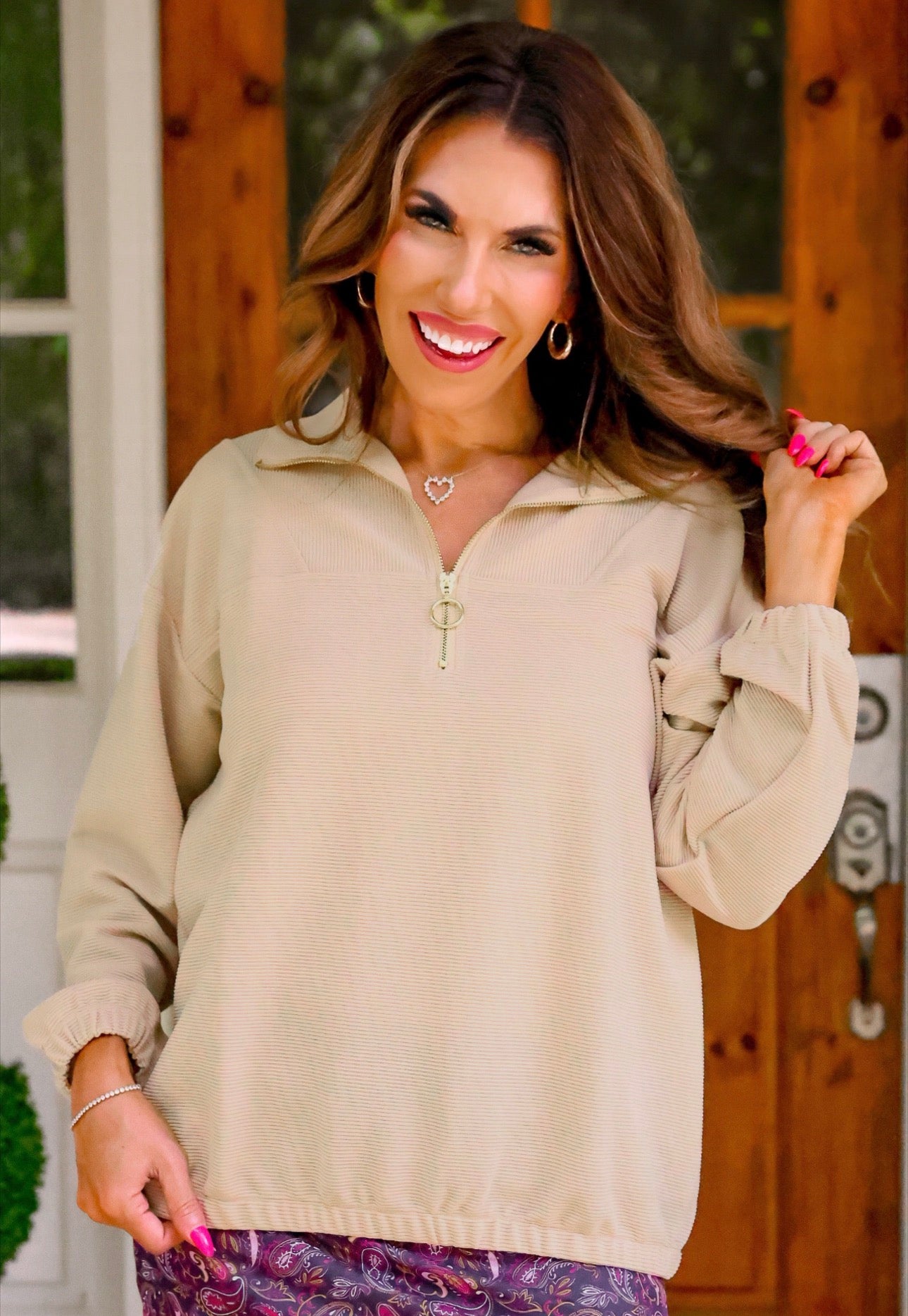 Levi Ribbed 1/4 Zip