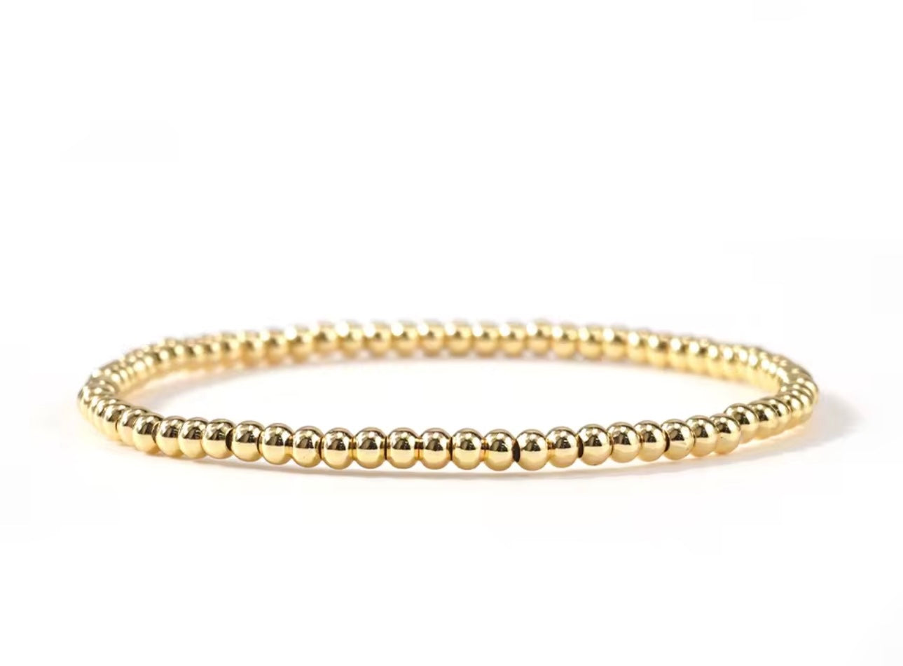 Tarnish Free Beaded Stretch Bracelet