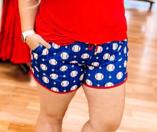 Blue Baseball Everyday Shorts