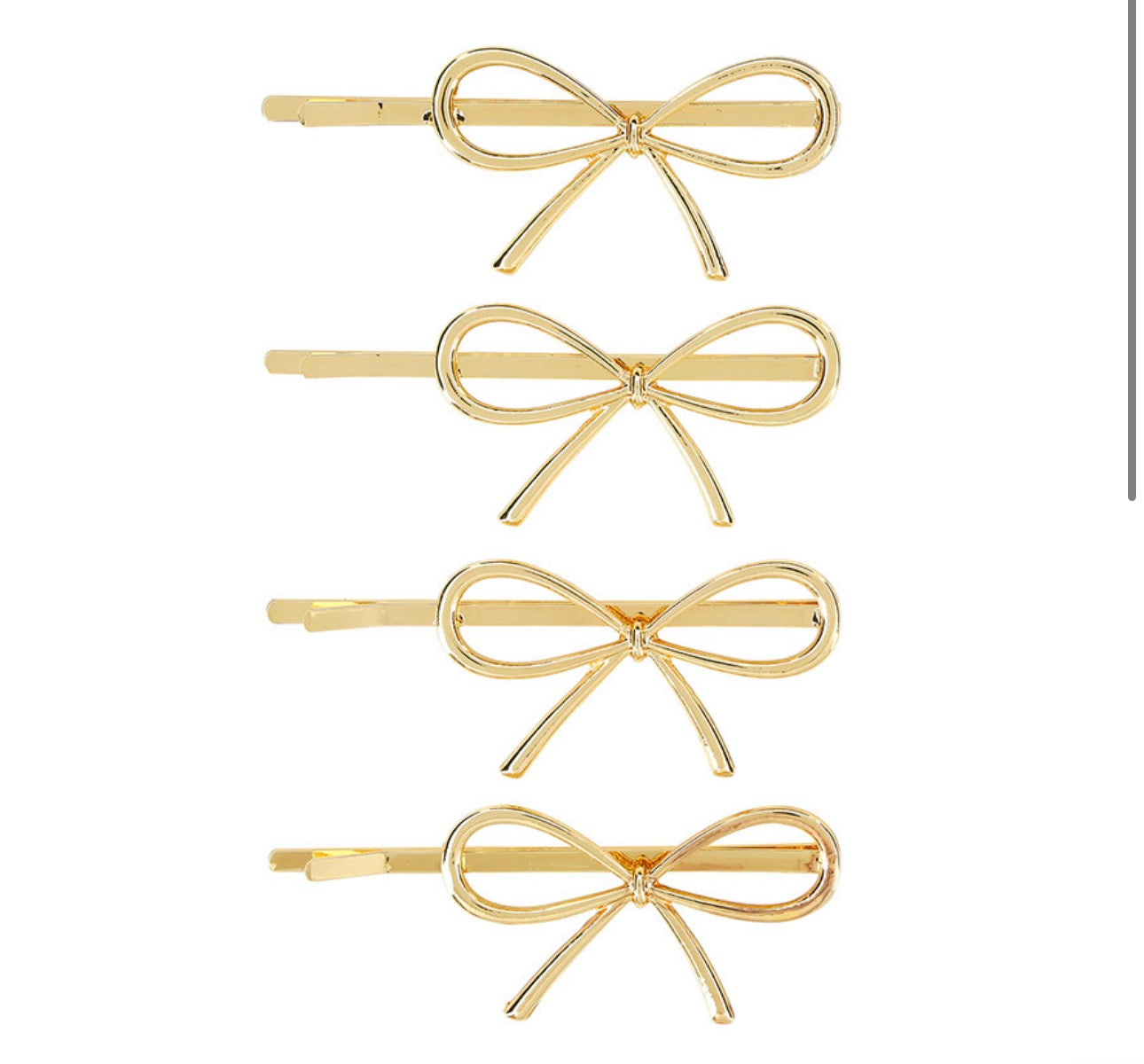 Set of 4 Bow Hairpins