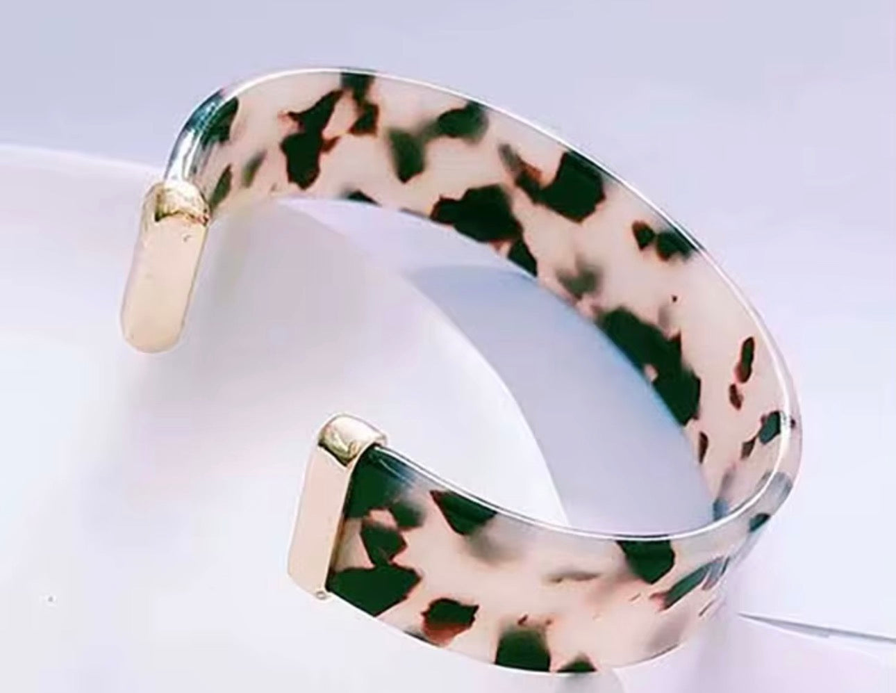 Chunky Resin Bracelet Cuff