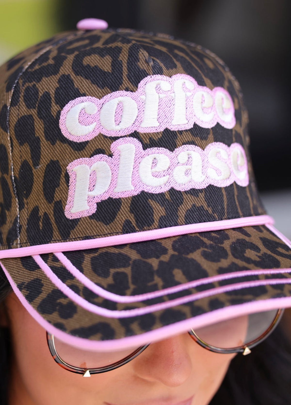 Leopard Coffee Please Hat