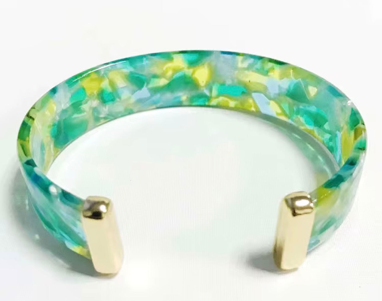 Chunky Resin Bracelet Cuff
