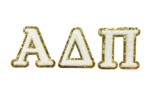 Chenille Greek Letter Patch Set.