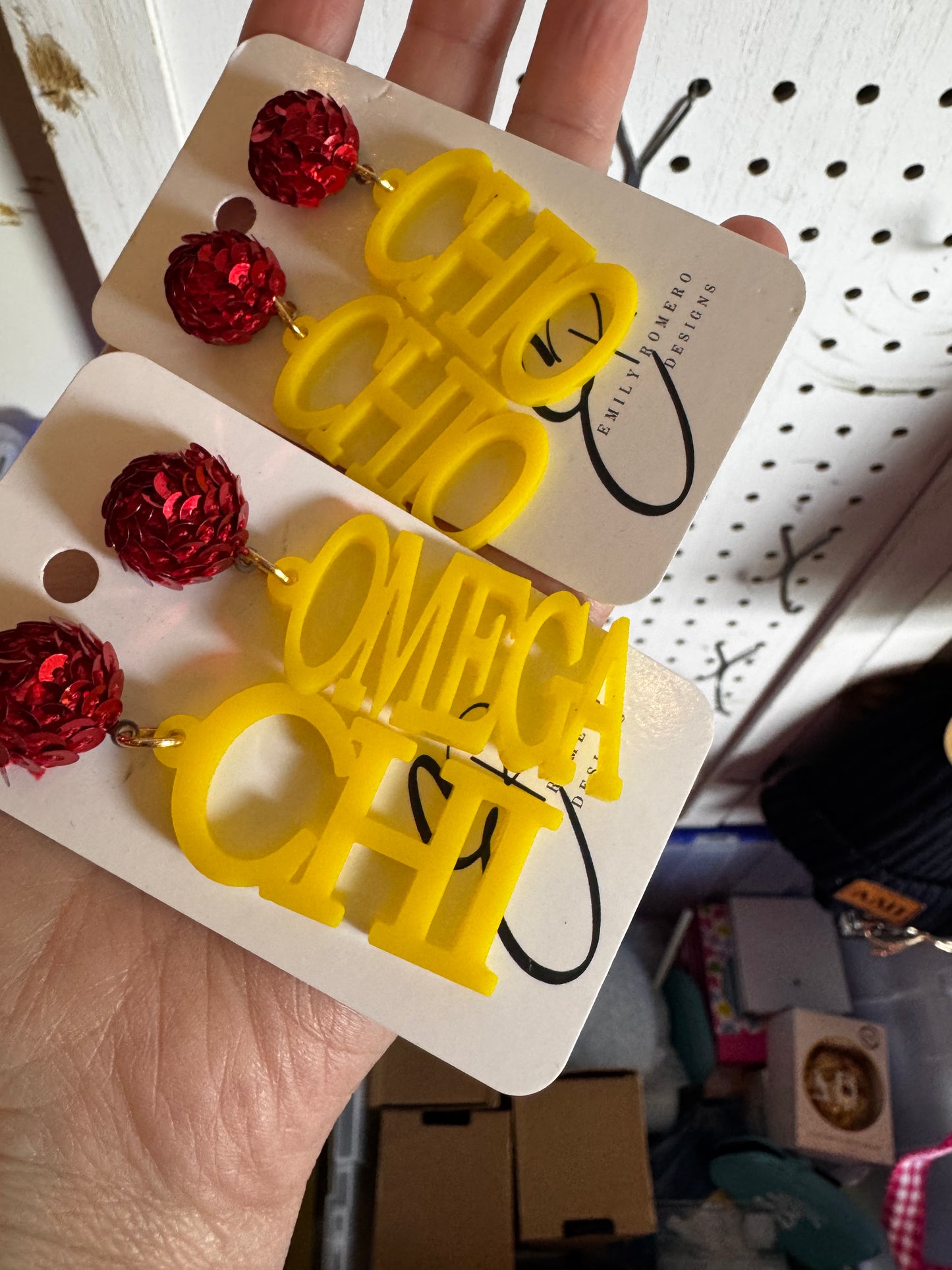 Chi Omega Earrings