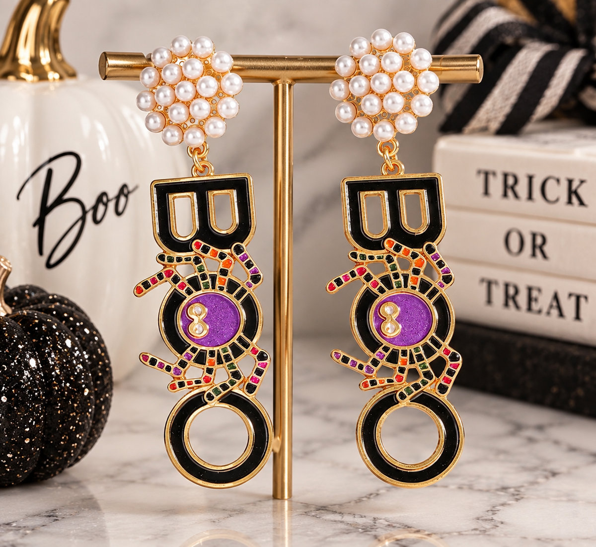 Boo Pearl Cluster Top Earrings