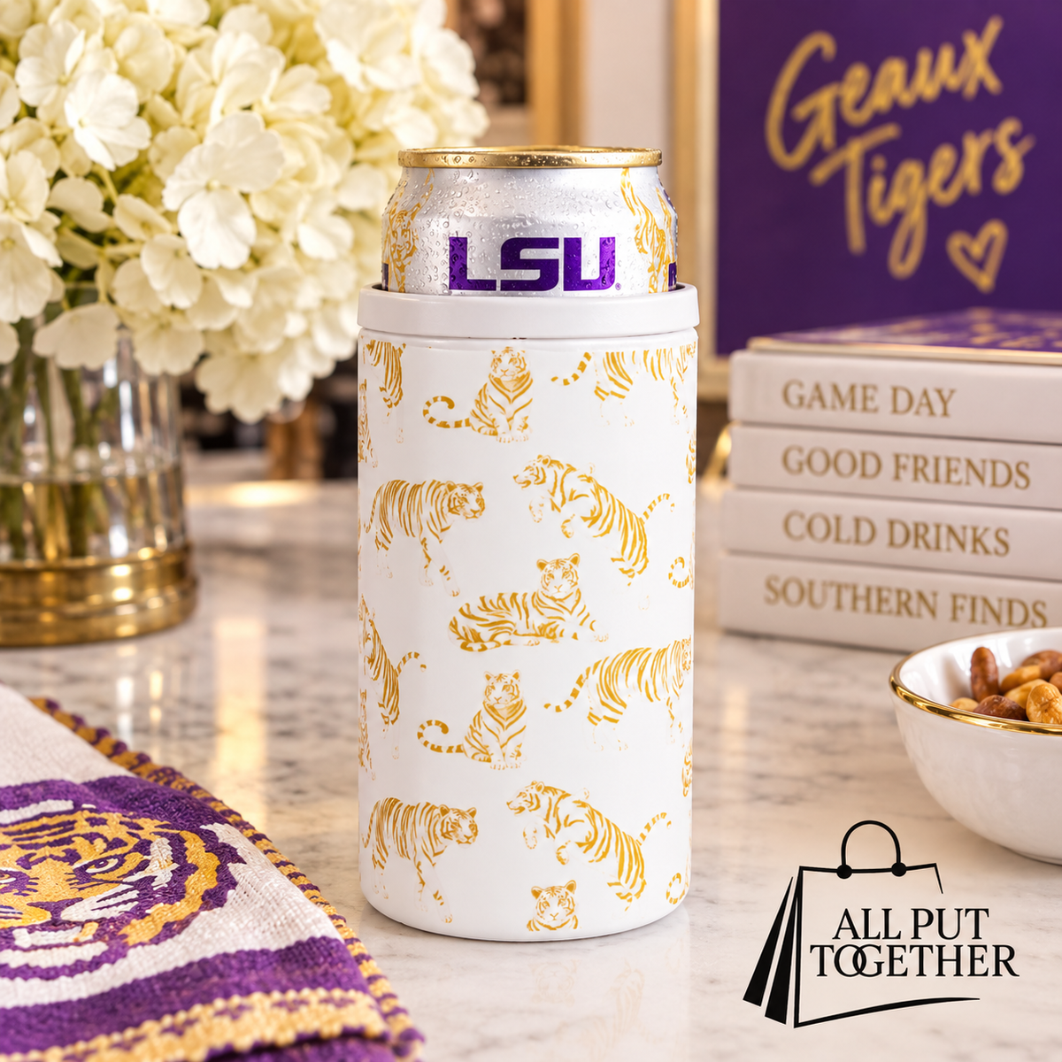 12oz Tiger Insulated Slim Can Cooler
