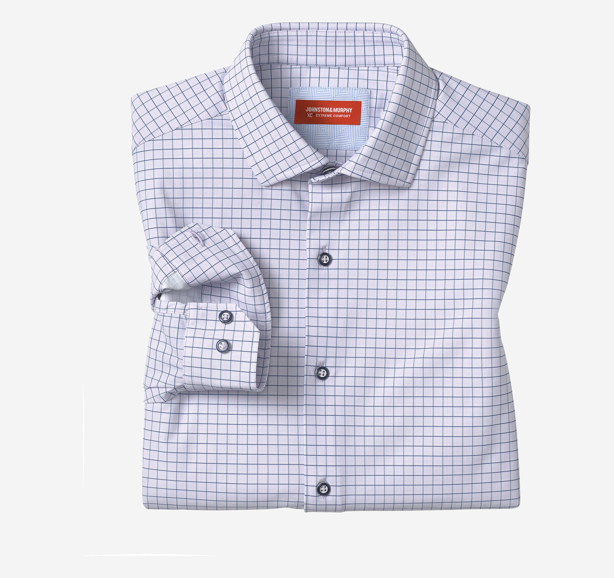 Purple/Navy Long Sleeve Dress Shirt