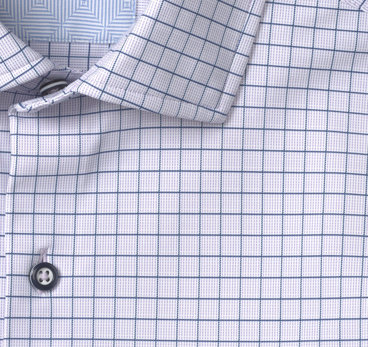 Purple/Navy Long Sleeve Dress Shirt