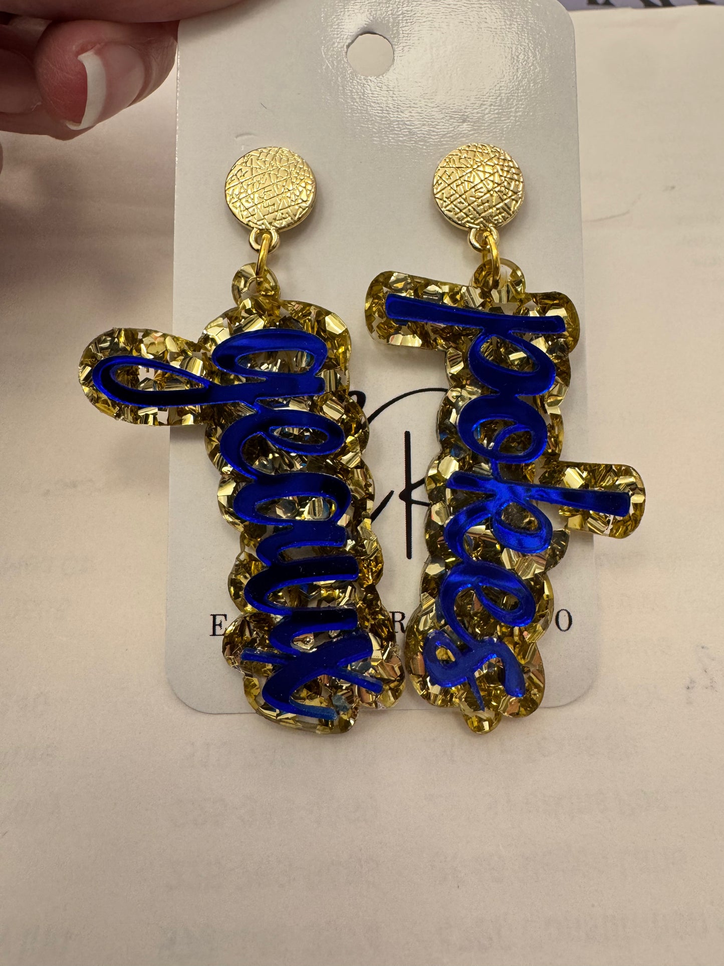 Geaux Pokes McNeese Earrings