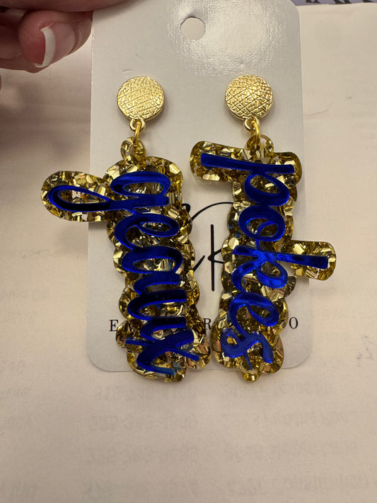 Geaux Pokes McNeese Earrings