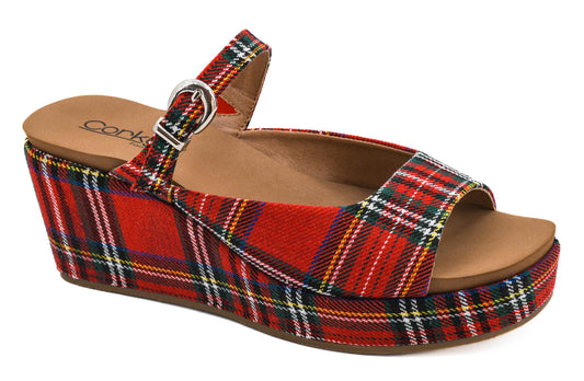 Treat Yourself Christmas Plaid Wedge