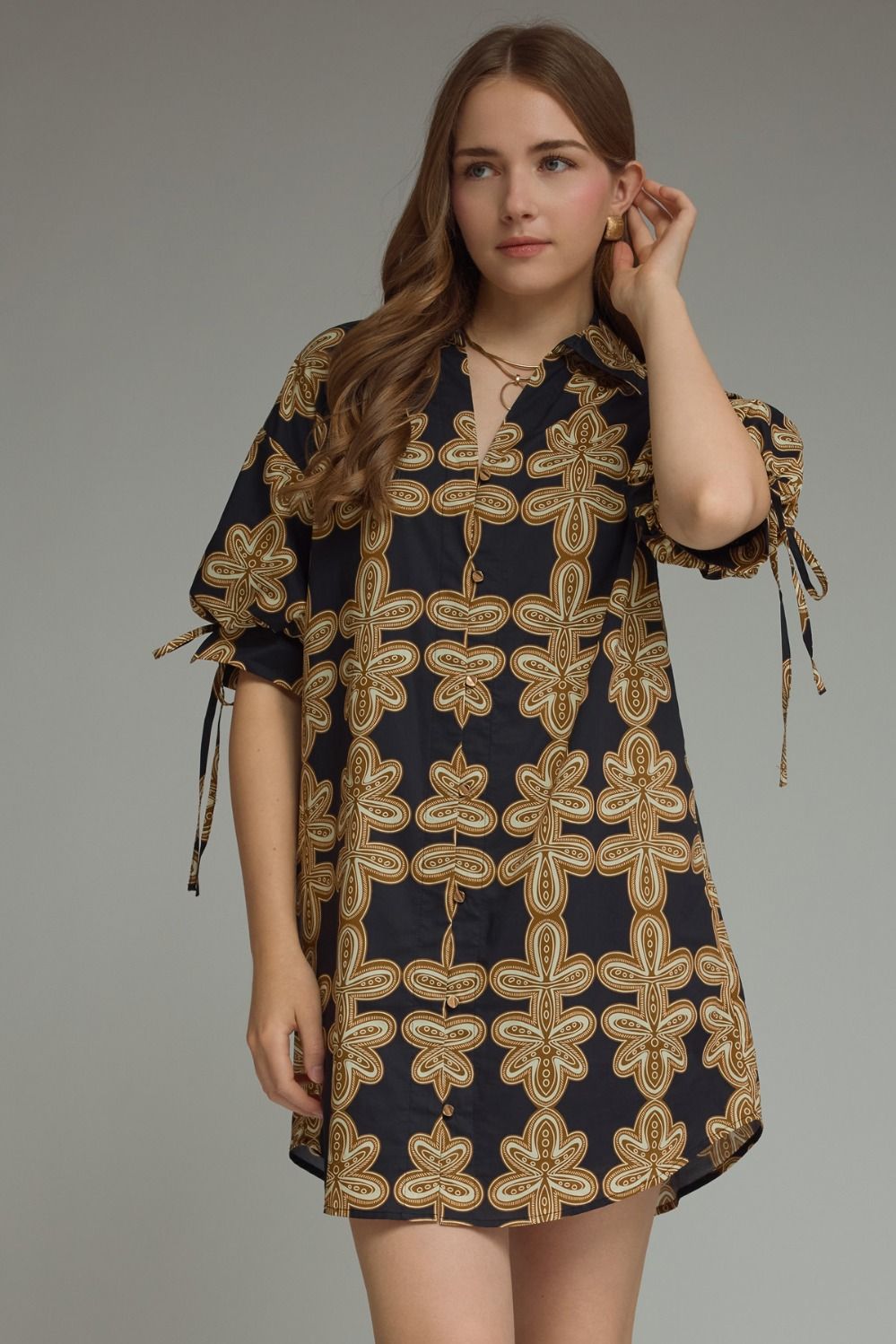 Black Geometric Dress