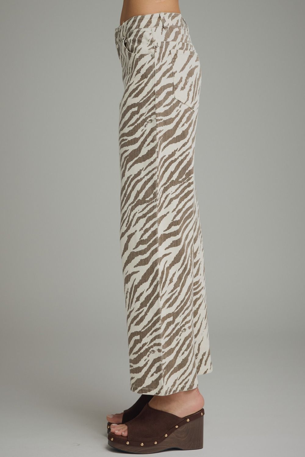 Brown Zebra Print Pants