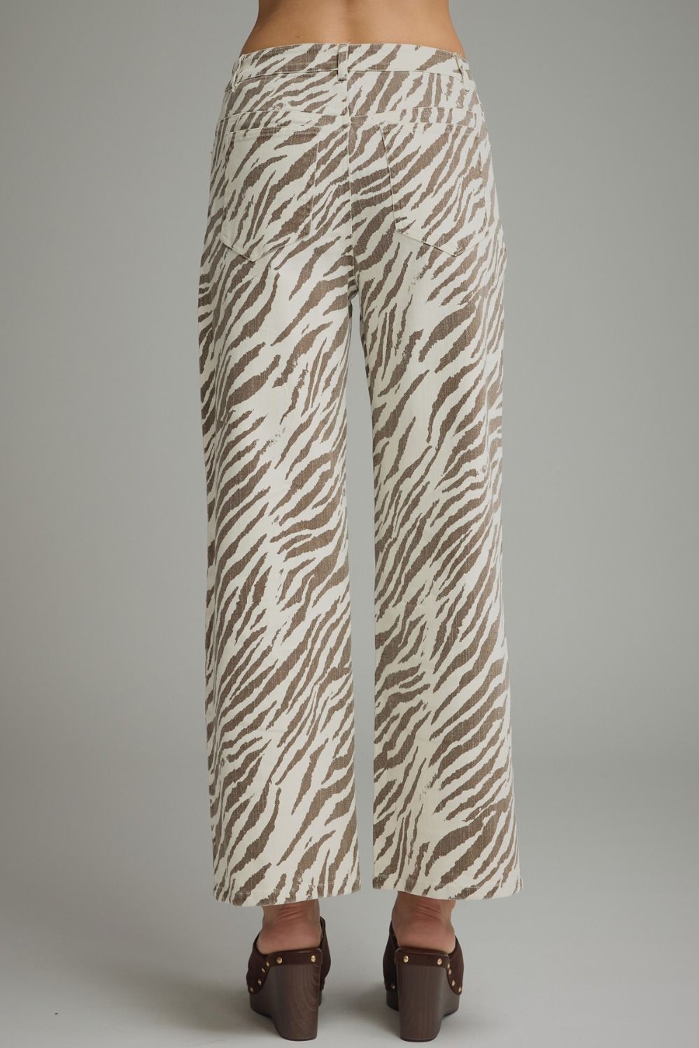 Brown Zebra Print Pants