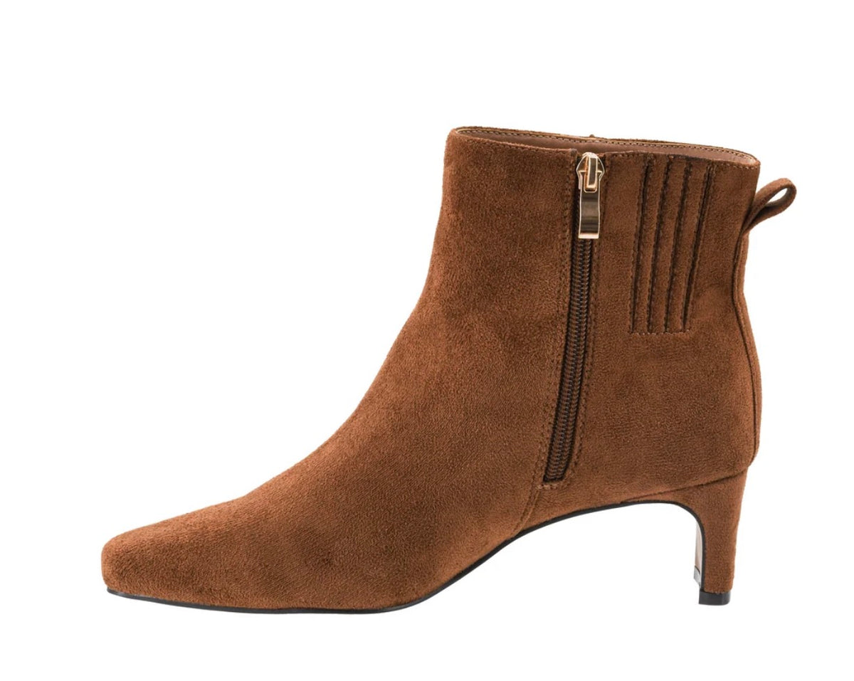 Bad Breakup Tobacco Suede Booties
