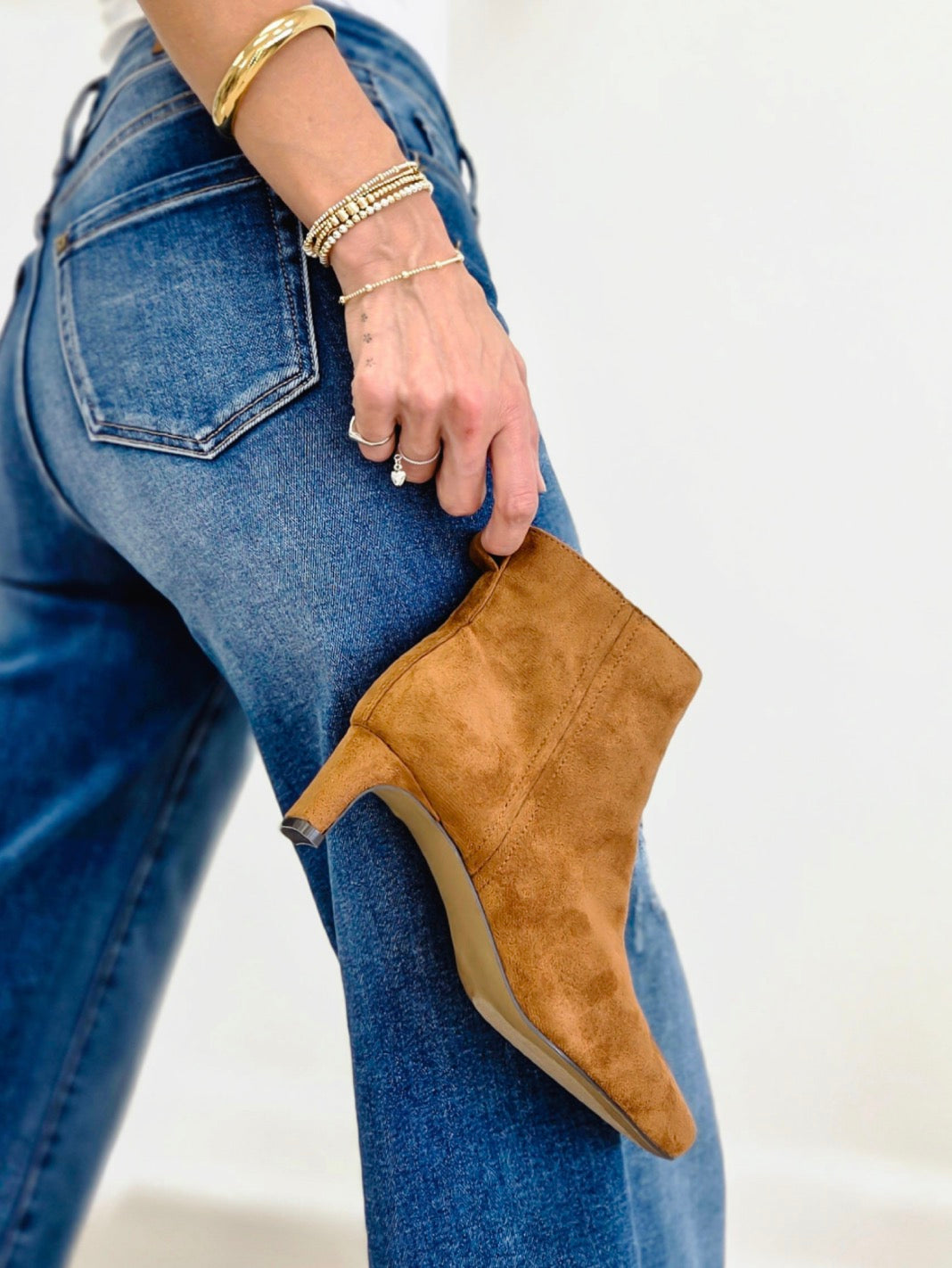 Bad Breakup Tobacco Suede Booties
