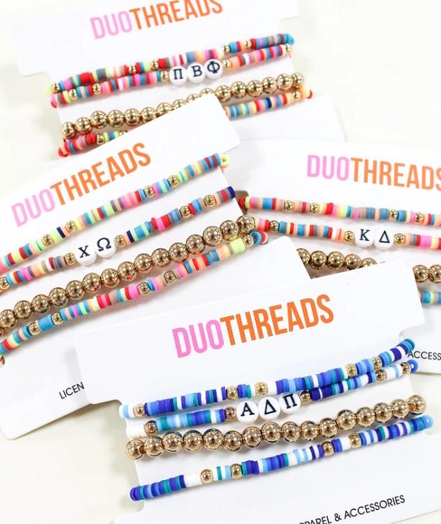 Sorority Bracelet Stack.