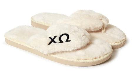 Sorority Open Toe Slippers.