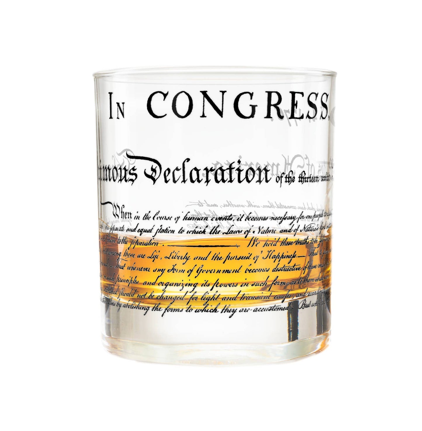 Declaration of Independence Whiskey Glasses