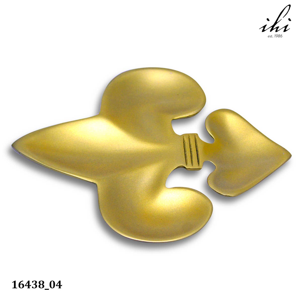 GOLD Fleur de Lisa SHAPED PLATE