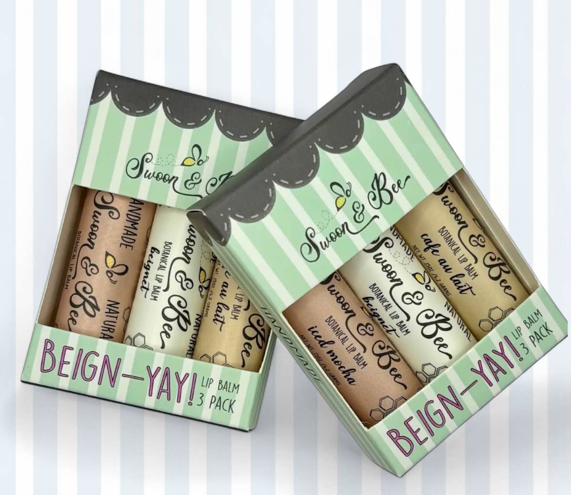 Lip Balm 3 Pack | Beignet, Iced Mocha, Cafe au Lait