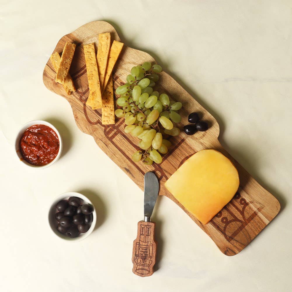 Nutcracker Wood Tray W/ Spreader