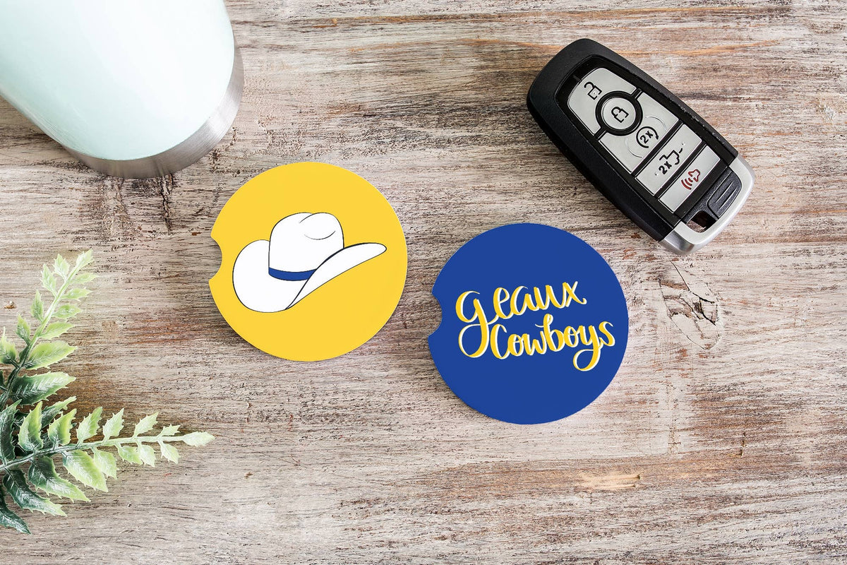 Geaux MSU Cowboys Inspired Car Coasters 