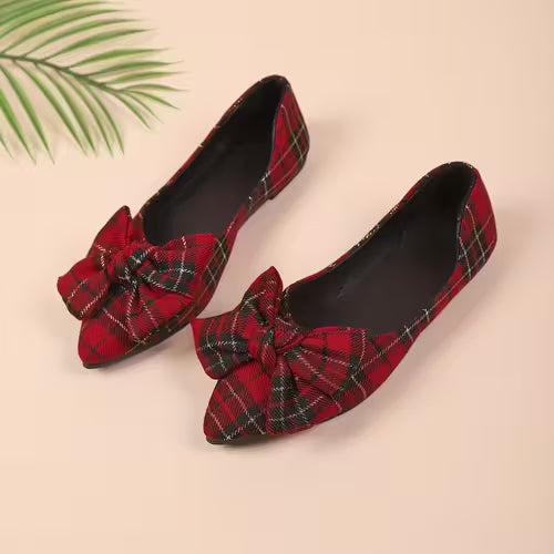 Christmas Plaid Flats