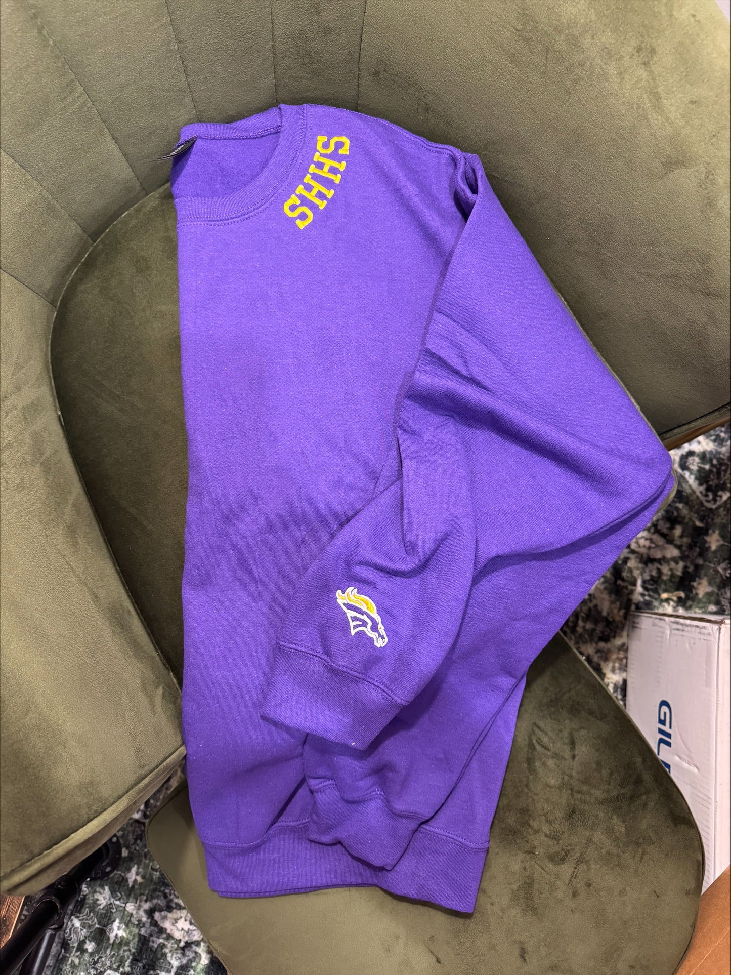 School Spirit Embroidered Sweatshirts