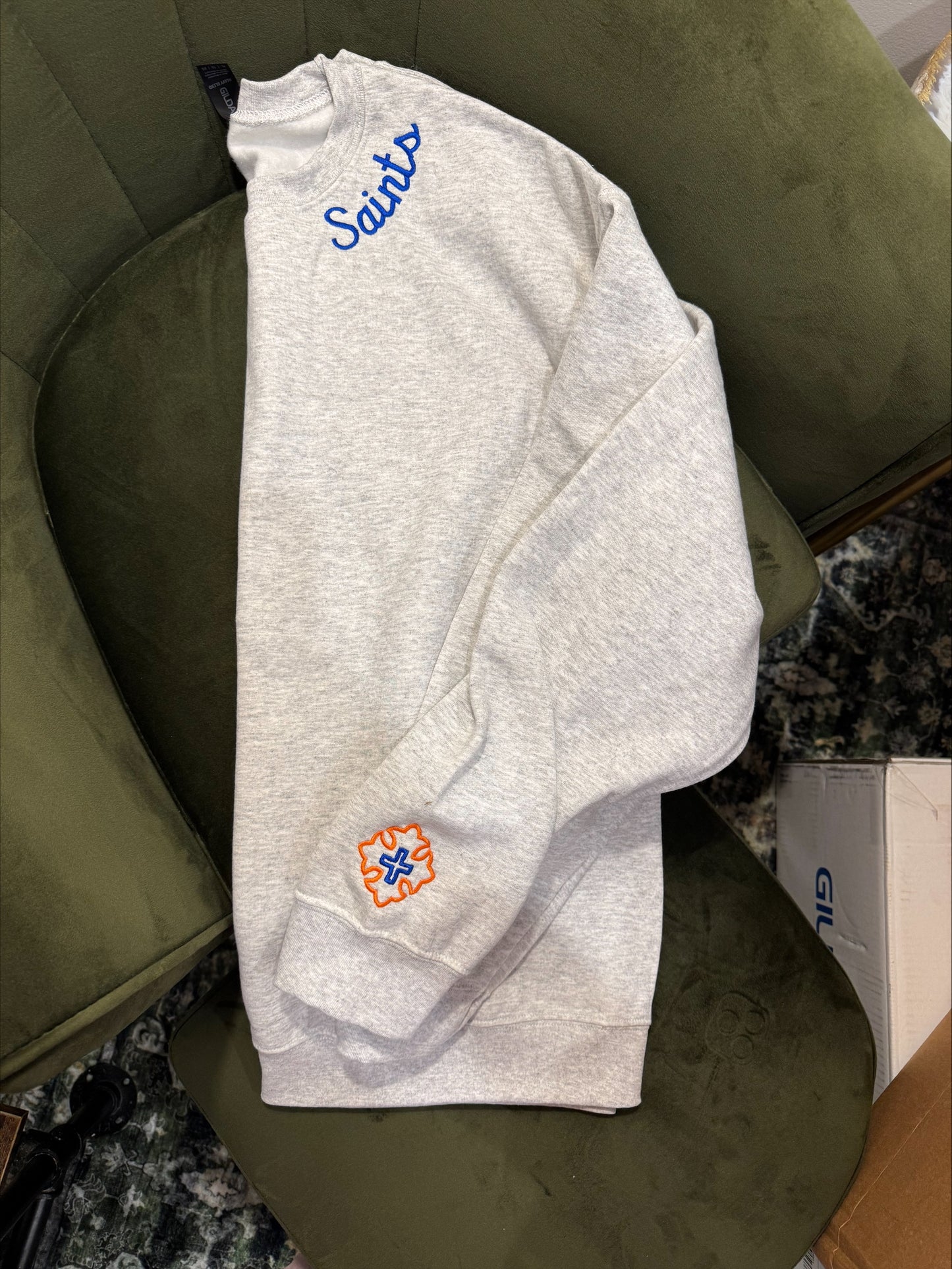 School Spirit Embroidered Sweatshirts