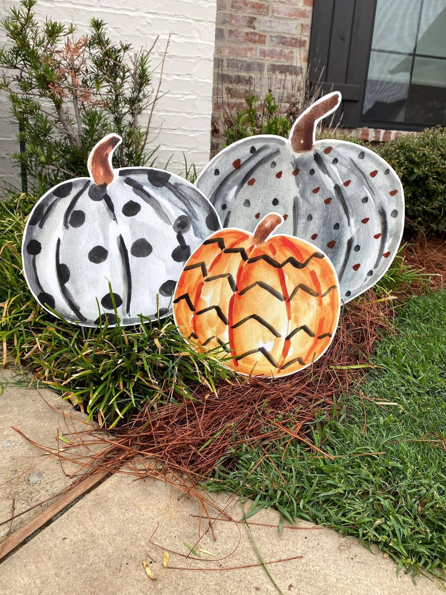 Chevron Pumpkin Set
